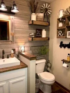 49 moderne Bauernhaus-Badezimmer gestalten Ideen um - تزئین حمام - # حمام... - 2019 - حمام دی