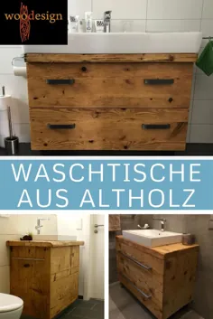 Badmöbel aus Altholz für Ihr Badezimmer |  طراحی چوبی