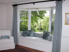 صندلی پنجره خلیجی با بالش ، پانل و روکش صندلی