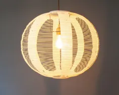 سایه لامپ اسکاشی 45 سانتی متر ، سفید