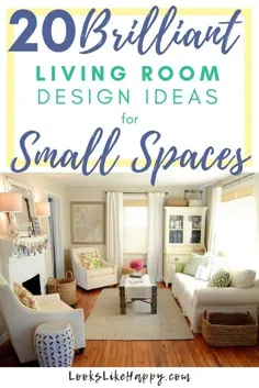 20 ایده درخشان برای طراحی اتاق نشیمن برای فضاهای کوچک