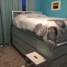 تختخواب ذخیره سازی پلت فرم Malm - IKEA Hackers