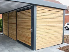 Metallcarport mit GerÃ¤teraum |  احترام گذاشتن