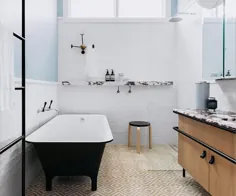 طراحی حمام پررنگ توسط Arent & Pyke