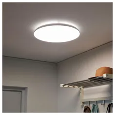 چراغ سقفی LED NYMÅNE ، سفید - IKEA