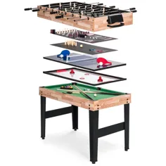 بهترین مجموعه محصولات 2x4ft 10 در 1 میز بازی دسته کوچک موسیقی / استخر ، فوتبال ، پینگ پنگ ، هاکی ، بولینگ ، شطرنج و موارد دیگر - Walmart.com