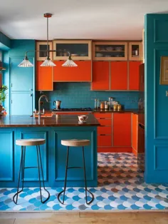 ایده هایی برای آشپزخانه های رنگارنگ طراحی کنید