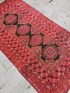 فرش قرمز ایرانی فرش 2.4x6.8ft Runner Rug Oushak Rug Antique |  اتسی