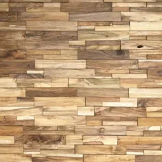Realstone Systems Reclaimed Wood 1/2 in. x 24 in. x 12 in. Natural Teak Wood Wall panel (10 پانل / جعبه) -RWP-NAT - انبار خانه