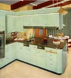 کابینت های آشپزخانه استیل چارلز: نگاهی به خط آنها در حدود سال 1957 -