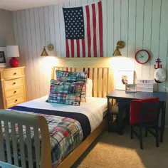اتاق خواب دریایی کلاسیک آمریکای کوچک - زندگی جمع شده