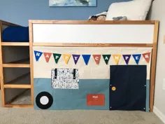 Camper Style Playhouse برای تخت تختخواب سفری Ikea Kura