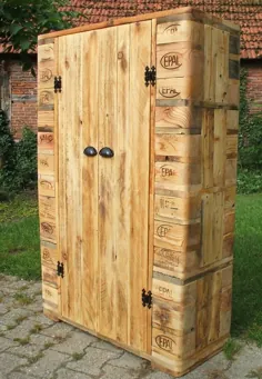 کابینت ساخته شده از چوب پالت / مبلمان پالت