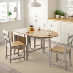 میز Gateleg Gateleg ، لکه عتیقه روشن ، خاکستری - IKEA