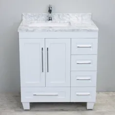 Eviva Loon 30 in. Single Sink Bathroom Vanity - سفید