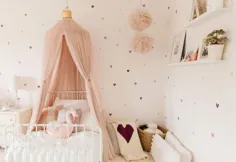 اتاق کودک نو پا |  ایده های اتاق خواب دخترانه |  طراحی اتاق خواب دختر کوچک