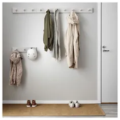 قفسه KUBBIS با 7 قلاب ، خاکستری - IKEA