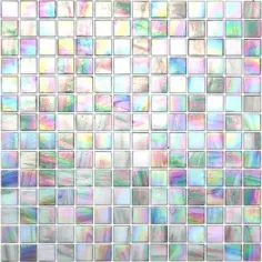 کاشی موزاییک شیشه ای رنگین کمانی خاکستری فیلمنامه Kaleidoscope