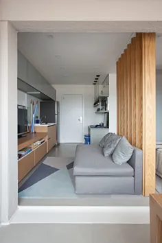 این آپارتمان کوچک با طراحی داخلی متفکرانه از فضای محدود استفاده کارآمد می کند