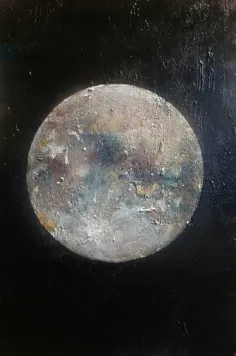 نقاشی ماه در شب