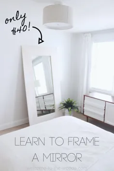آینه بزرگ قاب عکس DIY -
