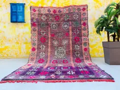 فرش آنتیک مراکشی 6.1 FT x 9.6 FT منطقه فرش Vintage |  اتسی