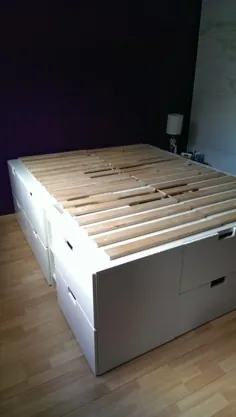 یک تختخواب کاپیتان با محل ذخیره سازی اضافی - IKEA Hackers