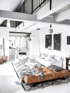 طراحی داخلی |  20 آپارتمان رویایی Loft که Pinterest را منفجر کردند - چشم انداز مد