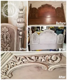 قبل و بعد: تابلو فرش پرنعمت Vintage در آنی اسلون پالوما ، خاکستری پاریس و سفید خالص