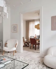 صدای گرم و بافت در یک آپارتمان زیبا در کپنهاگ