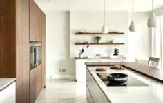 آشپزخانه های سفید و گردویی که ما آنها را دوست داریم - کابینت های سنگی