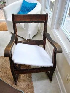 اصلاح مجدد یک صندلی گهواره ای قدیمی: قسمت 1 |  عشق خانه جوان