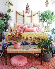 چه چیزی در Pinterest داغ است: 5 دکوراسیون عالی اتاق خواب Boho