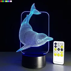 Kids Night Light Animal Dolphin 7 رنگ با کنترل از راه دور تغییر می کند بهترین پیشنهاد فروشگاه الکترونیک و کامپیوتر |  iNeedTheBestOffer.com