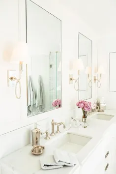 حمام مستر زیبا با شیر آلات قلاب و فواره - انتقالی - حمام