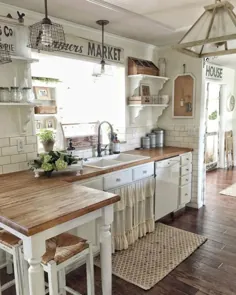 47 ایده افسانه آشپزخانه کوچک با سبک Farmhouse ~ Matchness.com