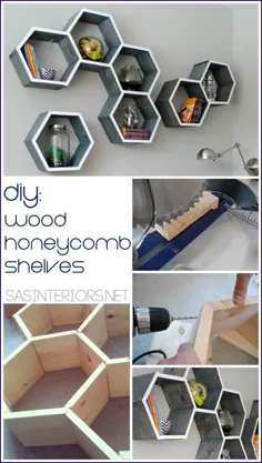 DIY: قفسه های لانه زنبوری چوبی - Jenna Burger Design LLC