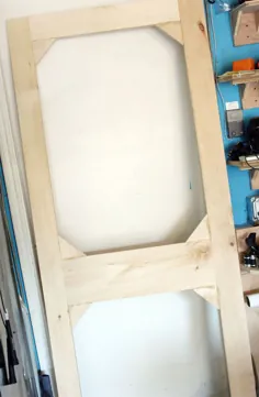نحوه ساخت درب صفحه نمایش DIY از قراضه چوب |  آموزش DIY آسان