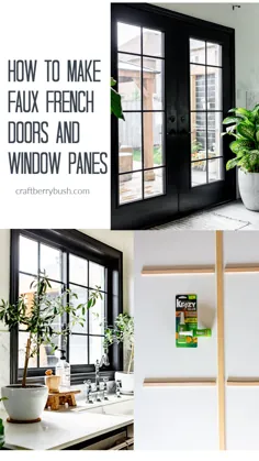 نحوه ساخت شیشه های پنجره درب فرانسه Faux