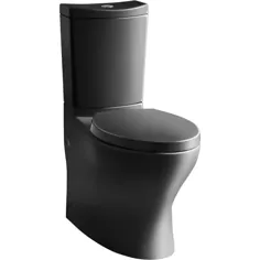 KOHLER Persuade Curv Black WaterSense دو شستشوی ارتفاع راحتی دو قطعه توالت توالت 12 قطعه در اندازه خشن |  K-6355-7