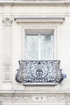 بالکن عکس پاریس در آپارتمان 7 معماری |  اتسی