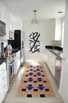 آشپزخانه گالی آشپزخانه نشان می دهد
