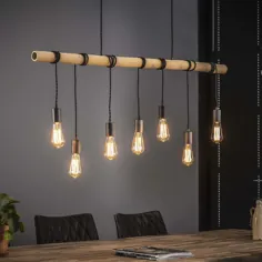 Lampe mit Ast |  ALENDORP Hängelampe aus Holz