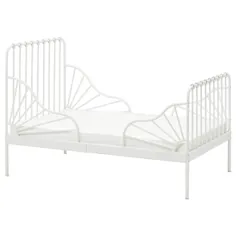 قاب تختخواب MINNEN با پایه تخت تخت ، سفید ، 38 1 / 4x74 3/4 "- IKEA