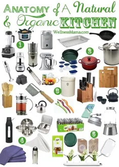 لیست ملزومات آشپزخانه طبیعی: پرکاربردترین ابزارها و لوازم خانگی