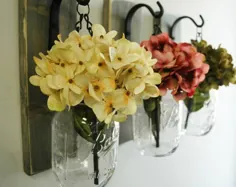 شورون دیوار تزئینی شیشه میسون گلدان مزرعه ثابت کننده دکور بالا |  اتسی