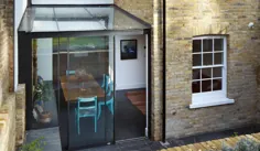 افزودن یک شیشه مدرن به یک خانه گرجی در یک منطقه حفاظت شده در شرق لندن