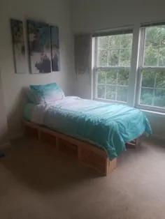 تختخواب با چوب DIY