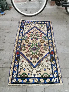 فرش ایرانی 2.3x4ft فرش بژ افغانی فرش منطقه فارسی |  اتسی