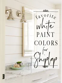 White Paint Colors: 5 مورد دلخواه Shiplap